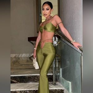 Be My Baby Pant Set - Olive Poison Ivy Costume